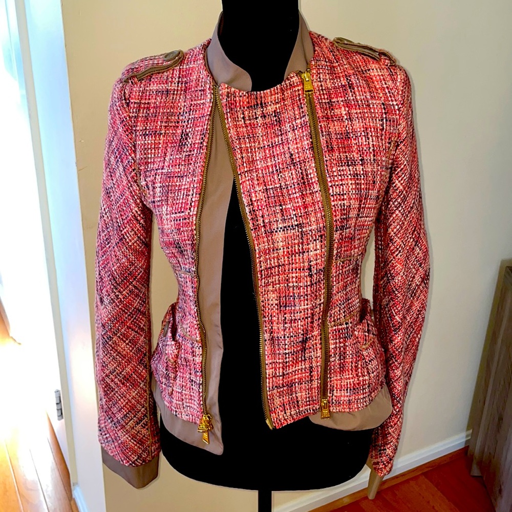 BCBG MaxAzria Womens size XS Tweed blazer